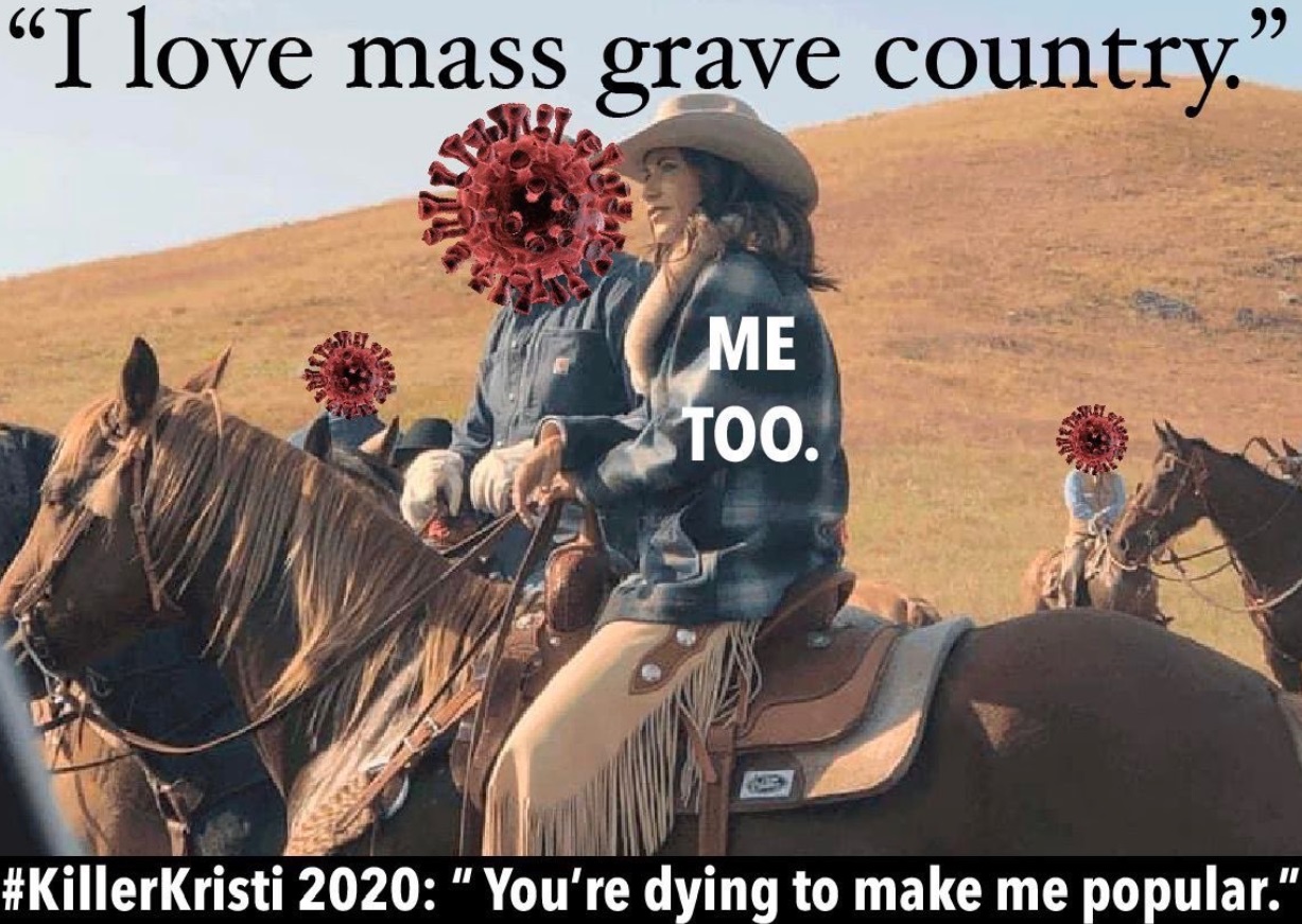 PHOTO I Love Mass Grave Country Kristi Noem Meme