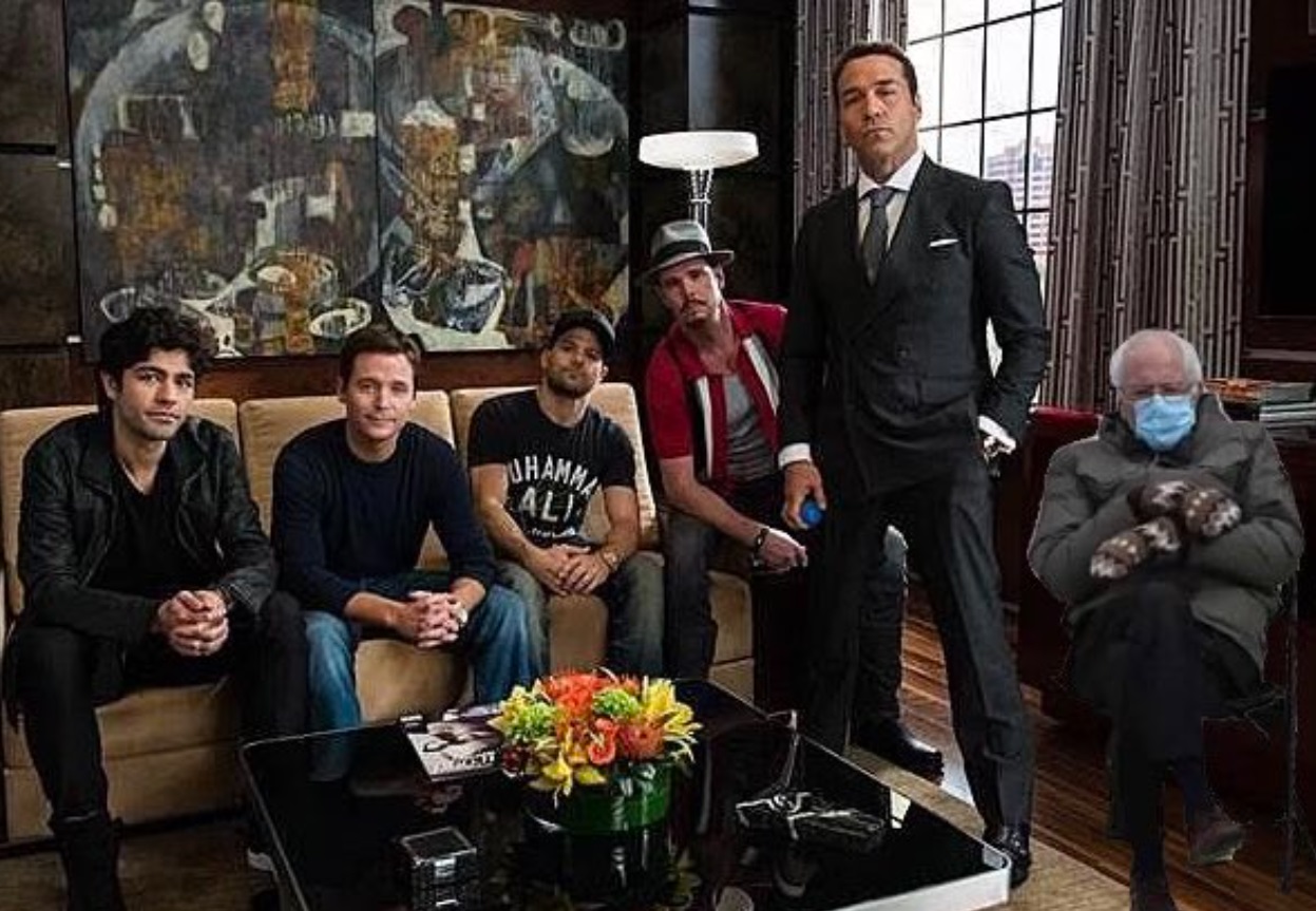 PHOTO Jeremy Piven With Bernie Sanders