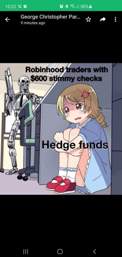 PHOTO Robinhood Traders With $600 Stimmy Checks Vs Hedge ...