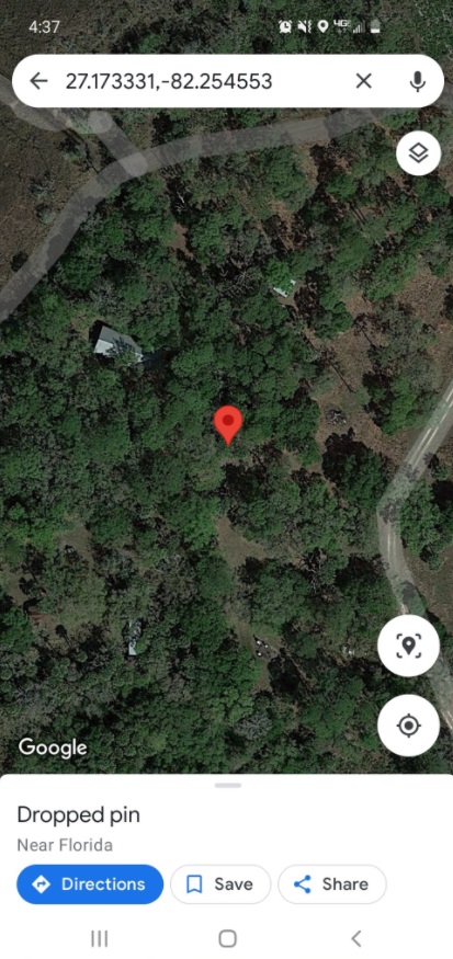 PHOTO Of Coordinates Where RV And Tiny House Are That Might Have Housed Brian Laundrie At One Point