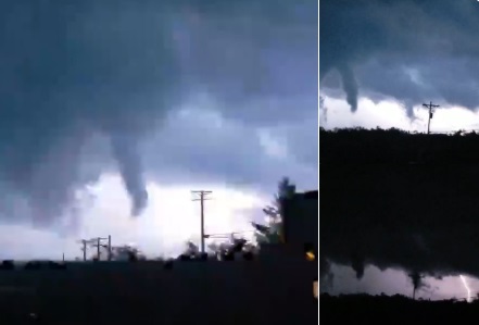 PHOTOS SPOOKY Tornado Lighting Up The Sky As It Heads Into Jefferson City
