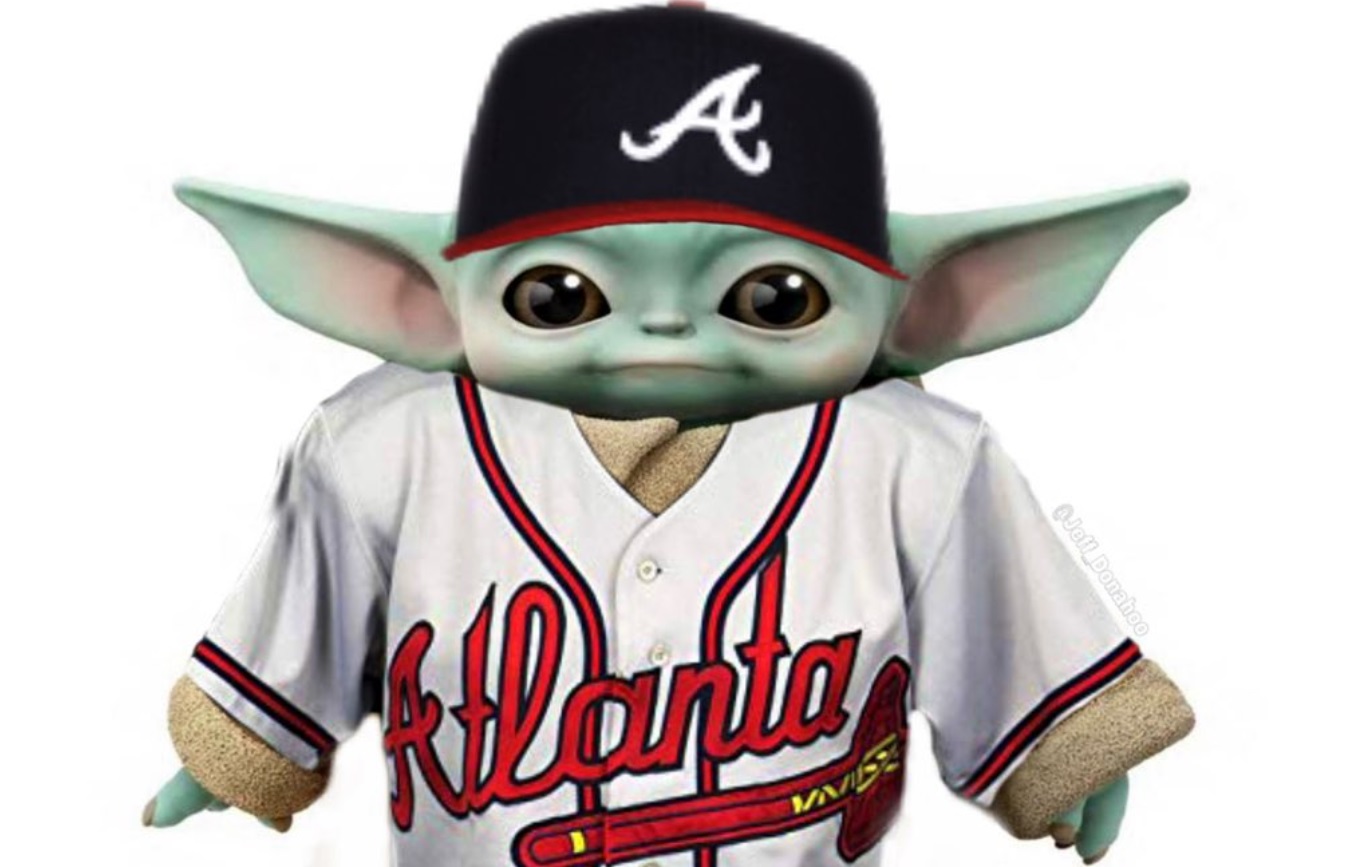 PHOTO Baby Yoda In An Atlanta Braves Uniform