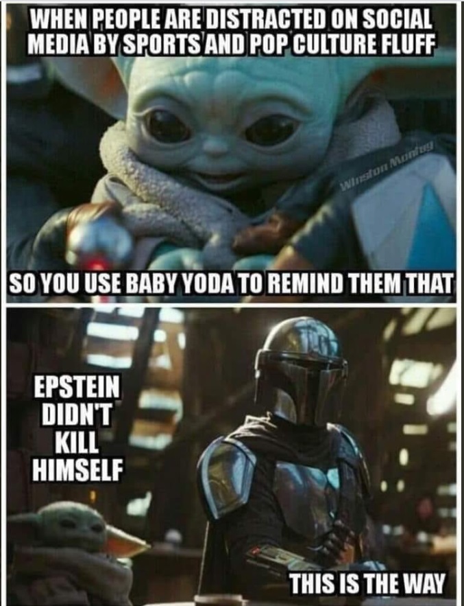 PHOTO Baby Yoda Epstein Meme