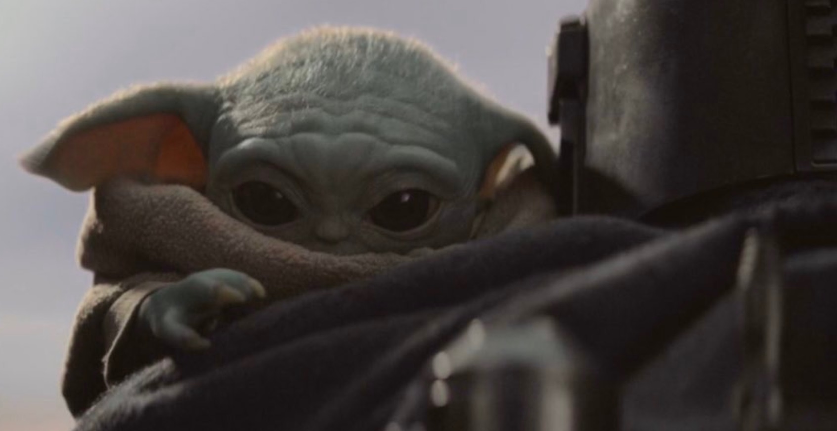 PHOTO Baby Yoda Hugging The Mandalorian