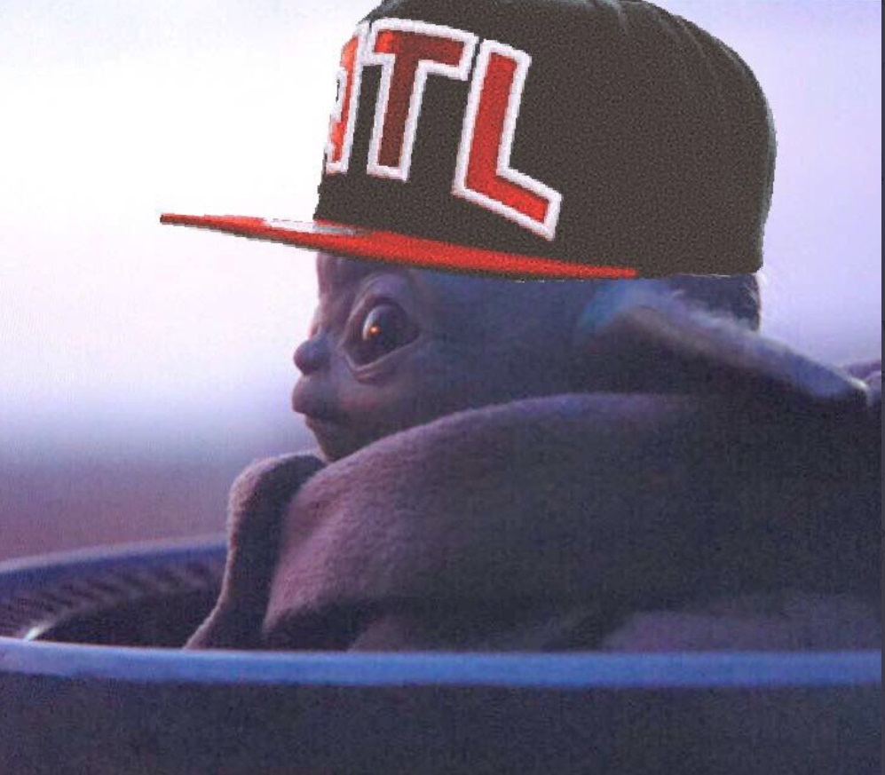 PHOTO Baby Yoda In An Atlanta Hawks Hat