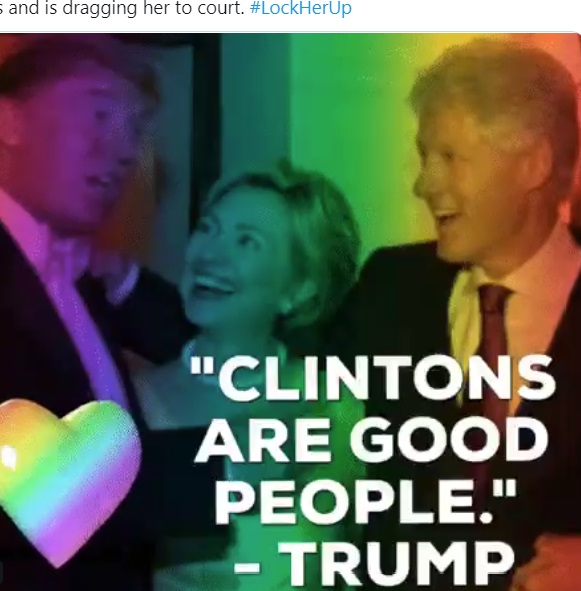 PHOTO Donald Trump In Love With Hillary And Bill Clinton