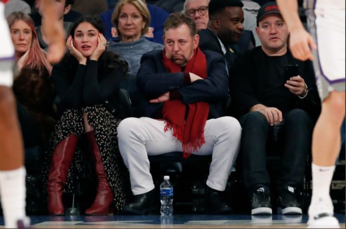 PHOTO James Dolan With Arms Crossed Looking Like He Just Wants An Escape With Fans Chanting Sell The Team