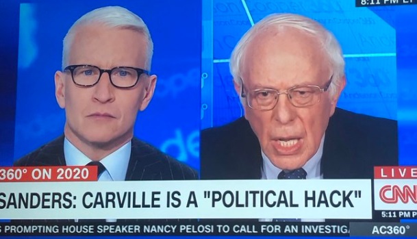 PHOTO Bernie Sanders Calling Carville A Political Hack