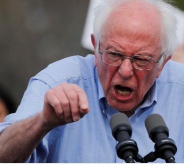 PHOTO Bernie Sanders Looks Crazy While In A Rage