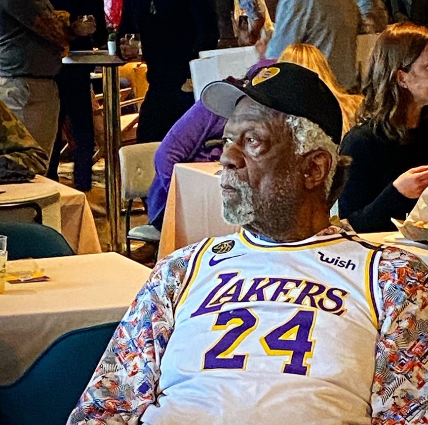 PHOTO Bill Russell In A Kobe Bryant Jersey