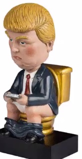 PHOTO Donald Trump On The Toilet Bobblehead