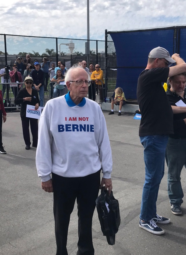 PHOTO Dude In Orange County Spotted Wearing I Am Not Bernie Sweater