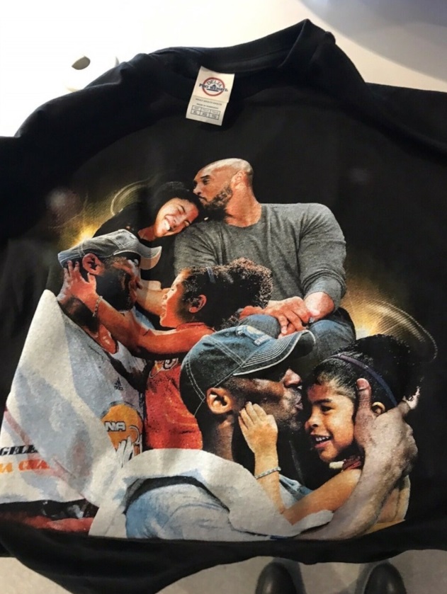 PHOTO Ebay User Tries Selling Kobe Bryant Memorial T-Shirt For Thousands Of Dollars