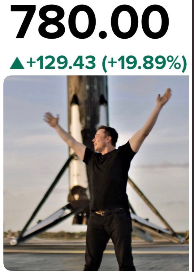 PHOTO Elon Musk Living In Higher Places After Tesla Stock Goes up 19%