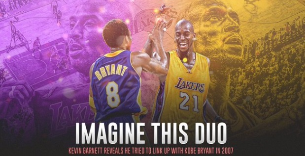 PHOTO Imagine Kobe Bryant Playing With Kevin Garnett On The Lakers In 2007