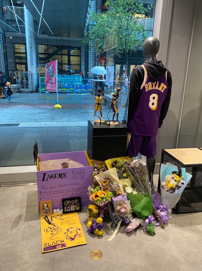 PHOTO NBA Store In Taipei Has Memorial Inside For Kobe Bryant