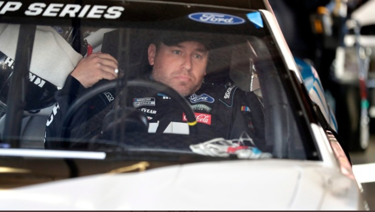 PHOTO Ryan Newman In His Race Car Without A Helmet