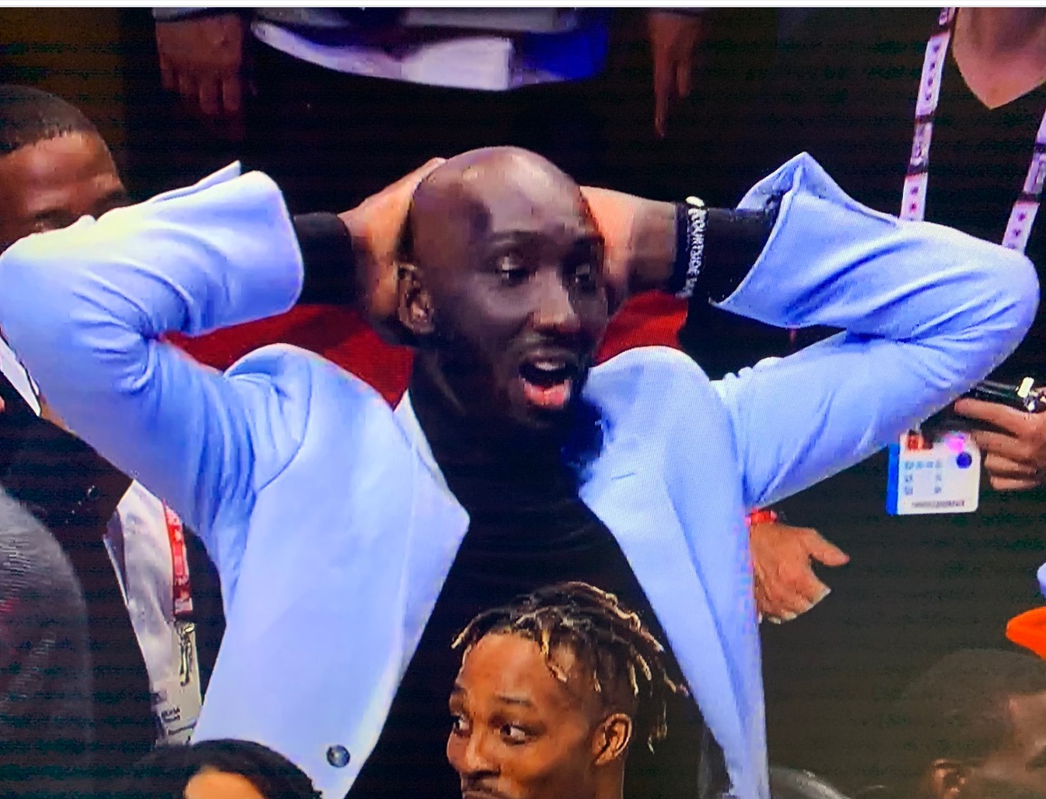 PHOTO Tacko Fall In Awe Watching The Dunk Contest
