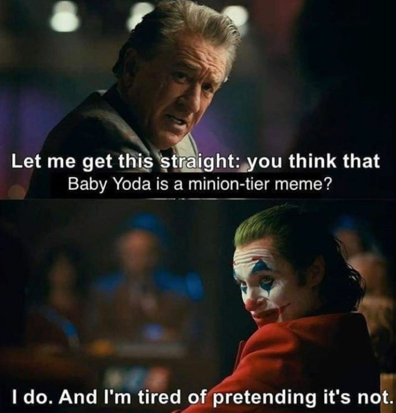PHOTO The Joker Baby Yoda Meme