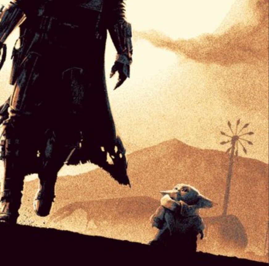 PHOTO The Mandalorian Screen Printed Poster