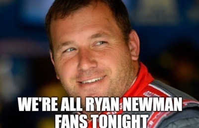 PHOTO We Are All Ryan Newman Fans Tonight