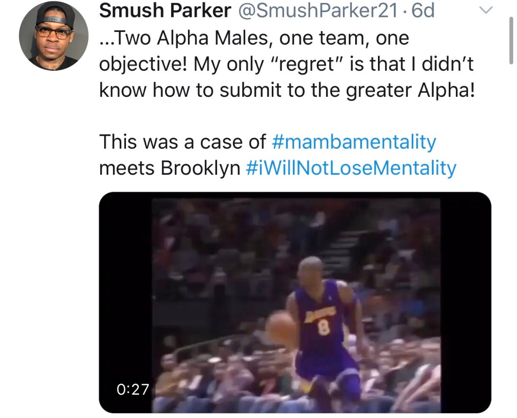Smush Parker Thinks He Can Call Himself And Alpha Male Now That Kobe Is Not Around To Shut Him Down