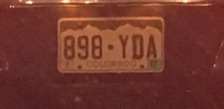 PHOTO 898 Yoda Baby Yoda License Plate