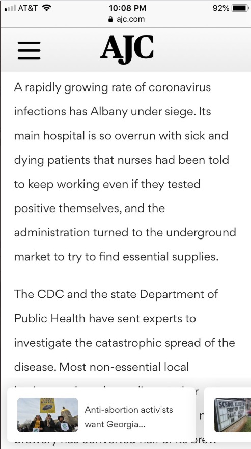 PHOTO Albany Hospital Administration Turned To Underground Market To Get Essential Supplies That Are In Shortage