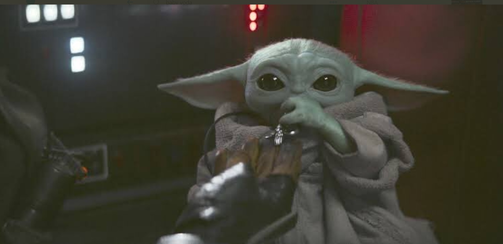 PHOTO Baby Yoda Realizing He Made A Mistake Dumping His Girlfriend Meme