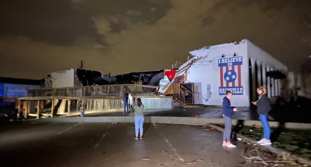 PHOTO Basement East In East Nashville Smashed To The Ground By Tornado