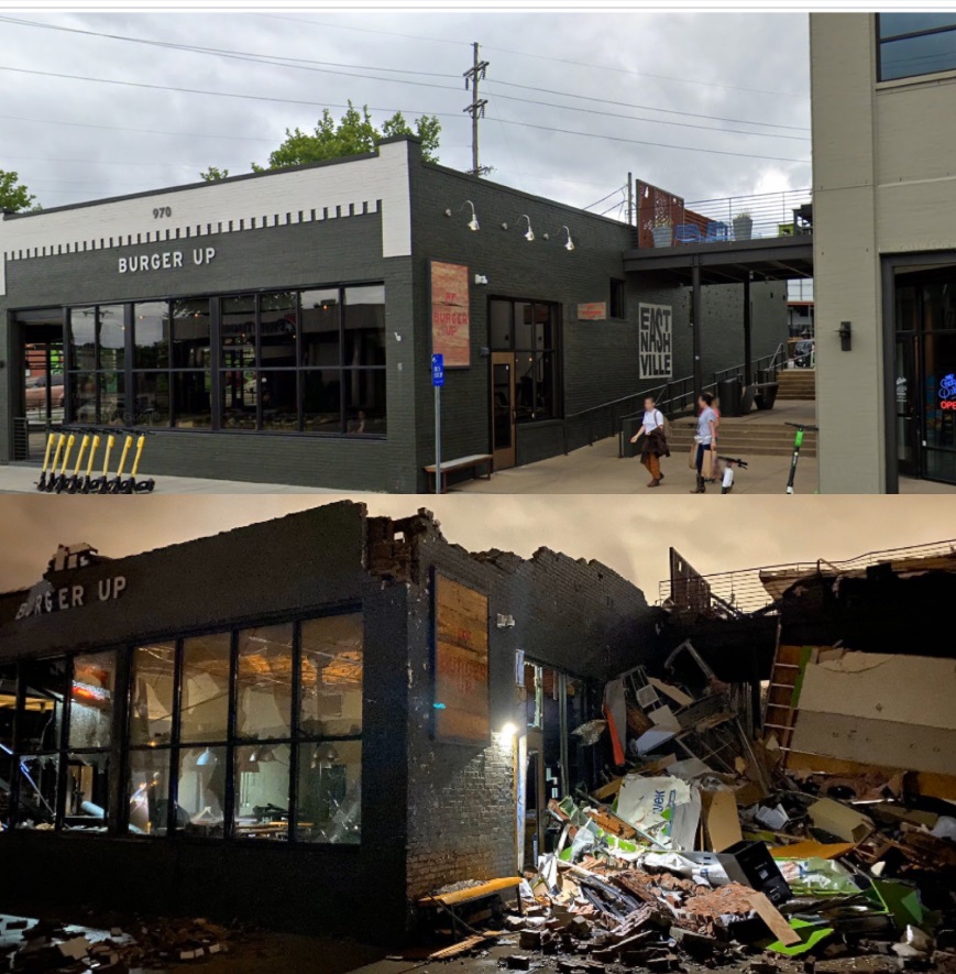 PHOTO Before And After Look At Burger Up Hit By Tornado