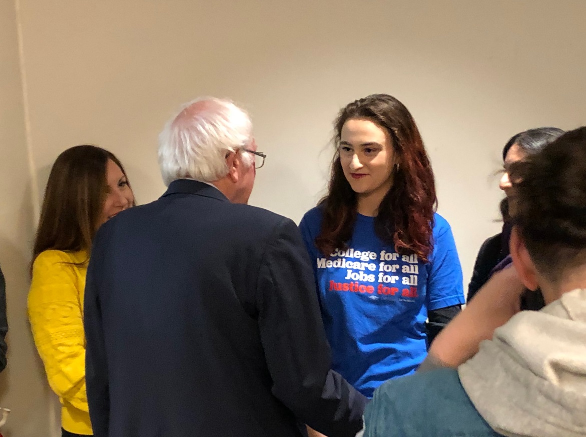 PHOTO Bernie Sanders Plotting His Next Movie After Rally