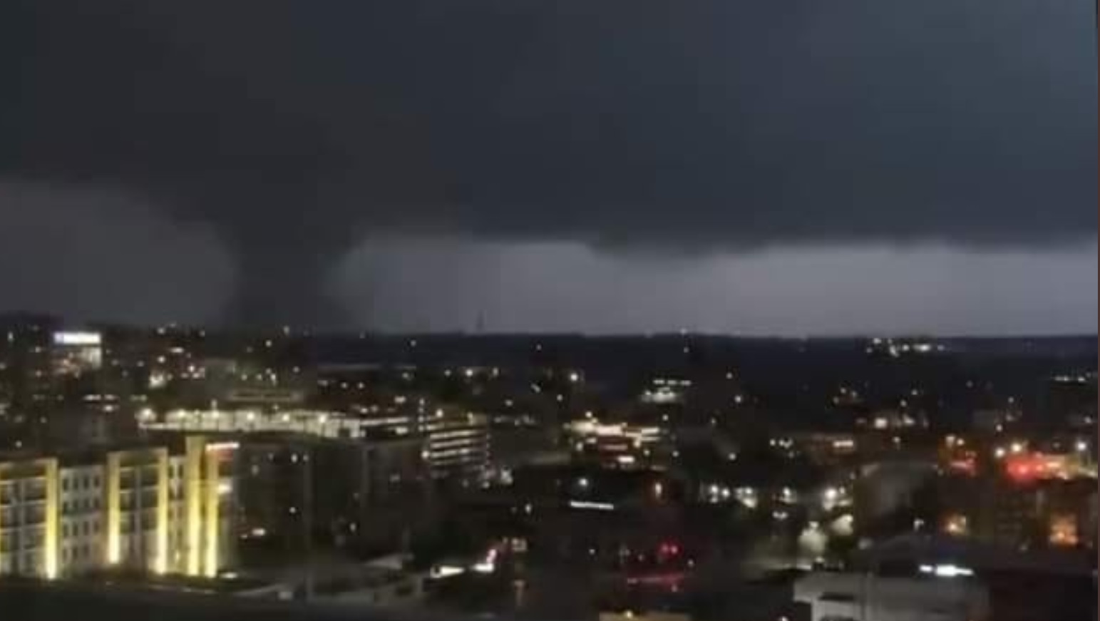 PHOTO Blackened Tornado Hoovers Over Germantown In Nashville Likes It's The End Of The World