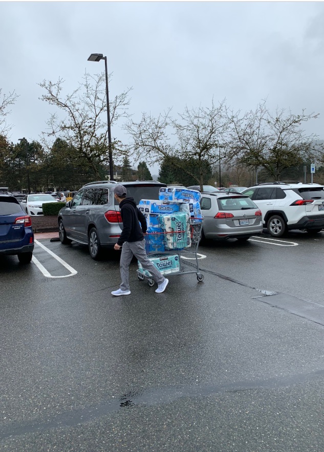 PHOTO Dude In Seattle Buys Year Supply Of Toilet Paper Over Corona Virus