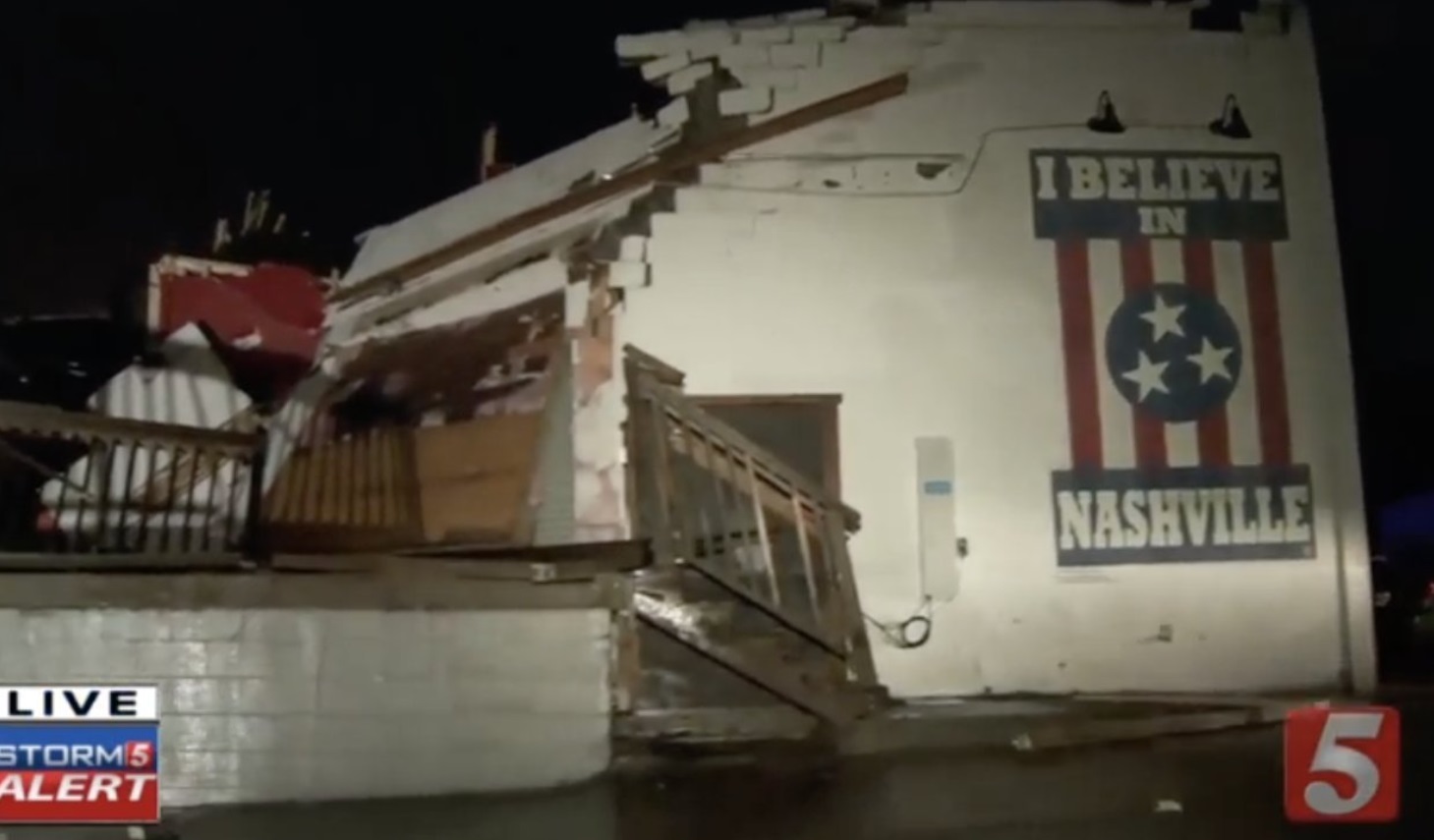 PHOTO I Believe In Nashville Building Destroyed By Tornado