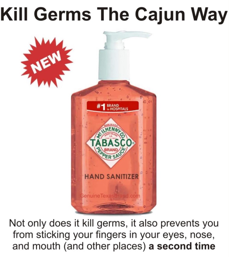 PHOTO Kill The Germs The Cajun Way Tabasco Hand Sanitizer