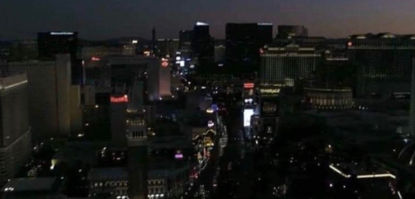 PHOTO Las Vegas Nevada Went Dark During City Lockdown