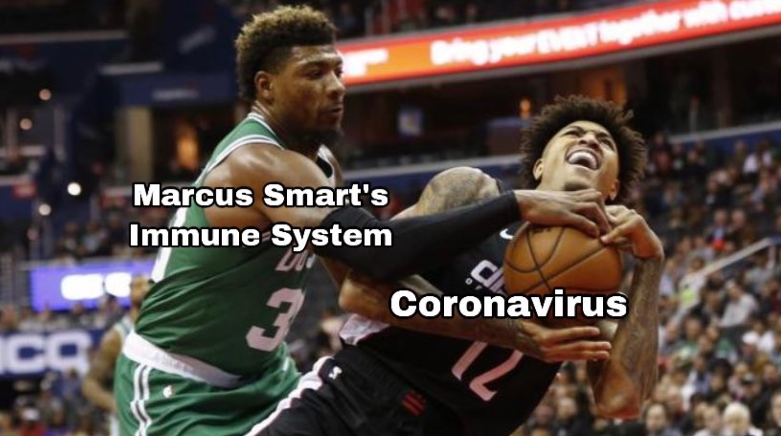 PHOTO Marcus Smart's Immune System Corona Virus Meme