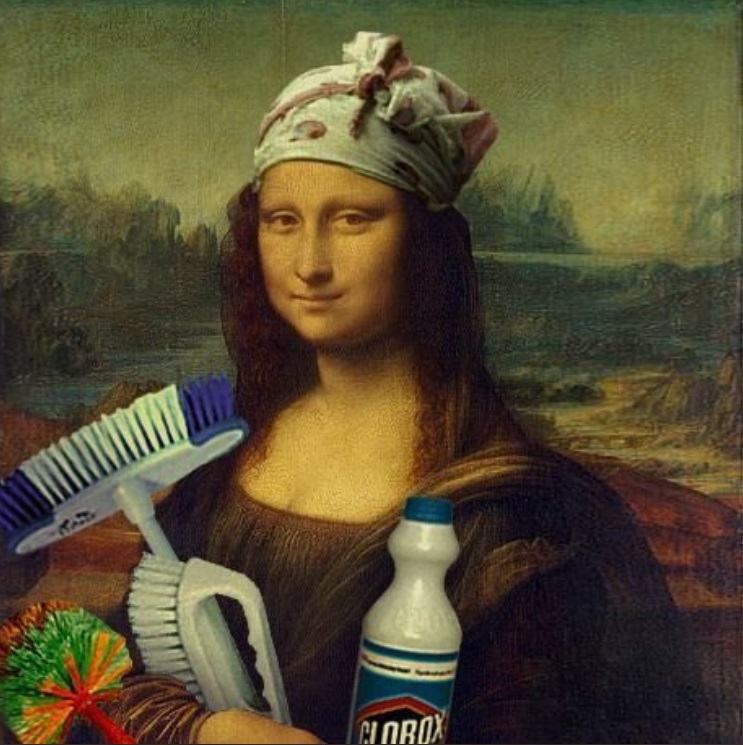 PHOTO How Mona Lisa Would Quaratine For The Corona Virus