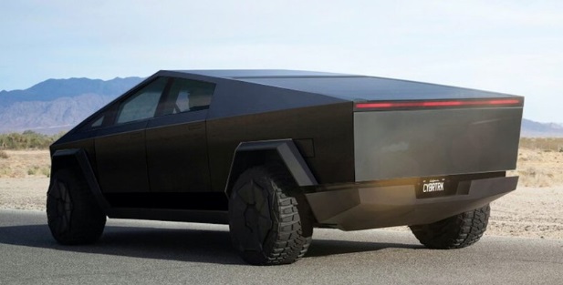 PHOTO Scratches Show Up Easily On Black Tesla Cybertruck