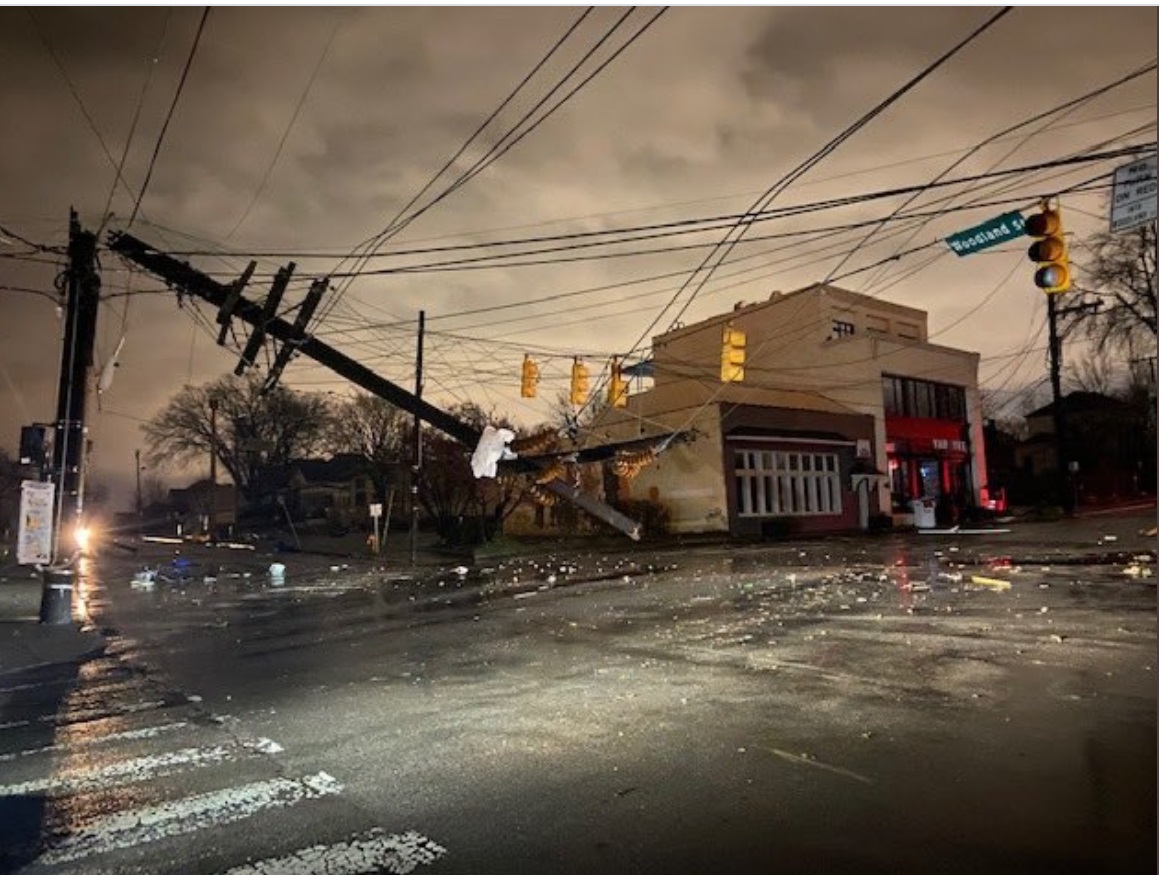PHOTO Street In Nashville Looks Like Apocalypse After Tornado Hit