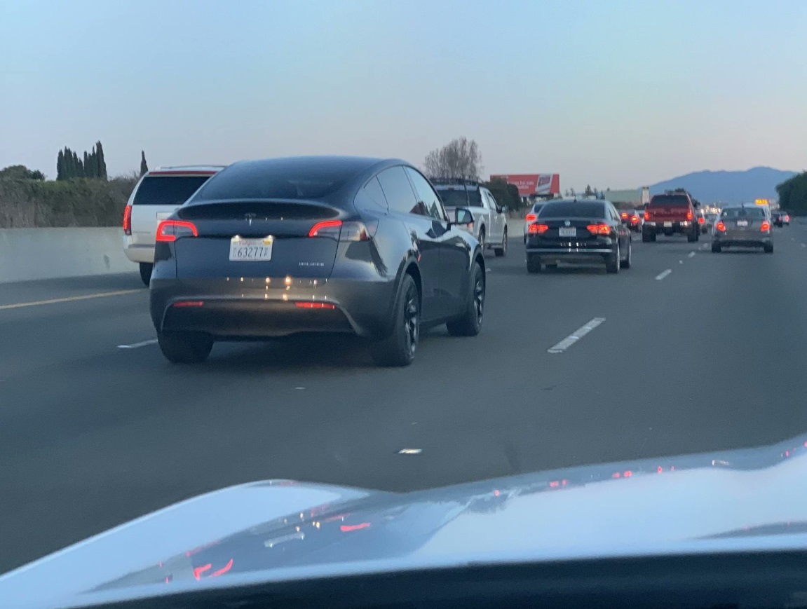PHOTO Tesla Cybertruck Model Y Spotted On California Freeway