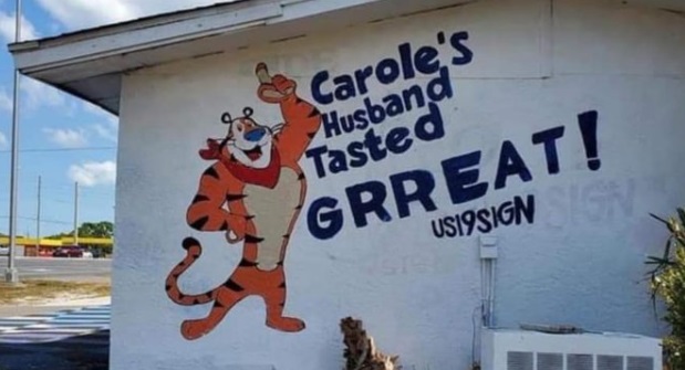 PHOTO Carole Baskin's Husband Tasted Great Tony The Tiger Mural