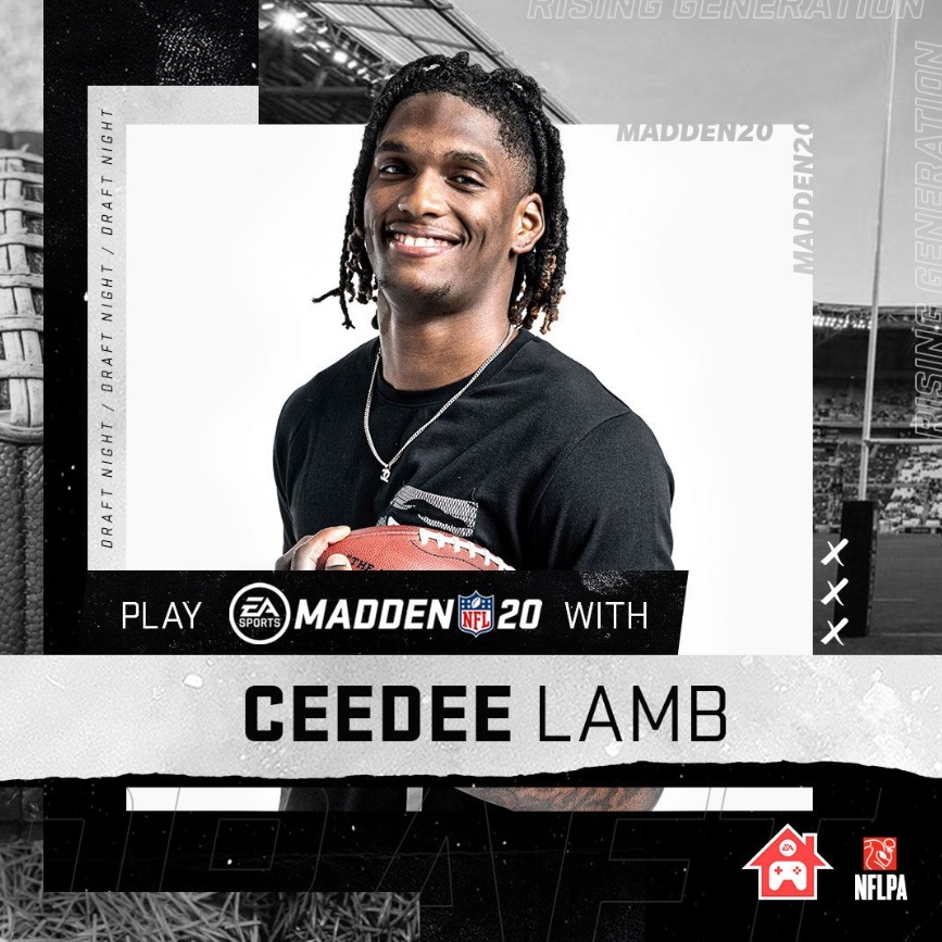 PHOTO CeeDee Lamb Playing Madden With His Fans Friday April 24th