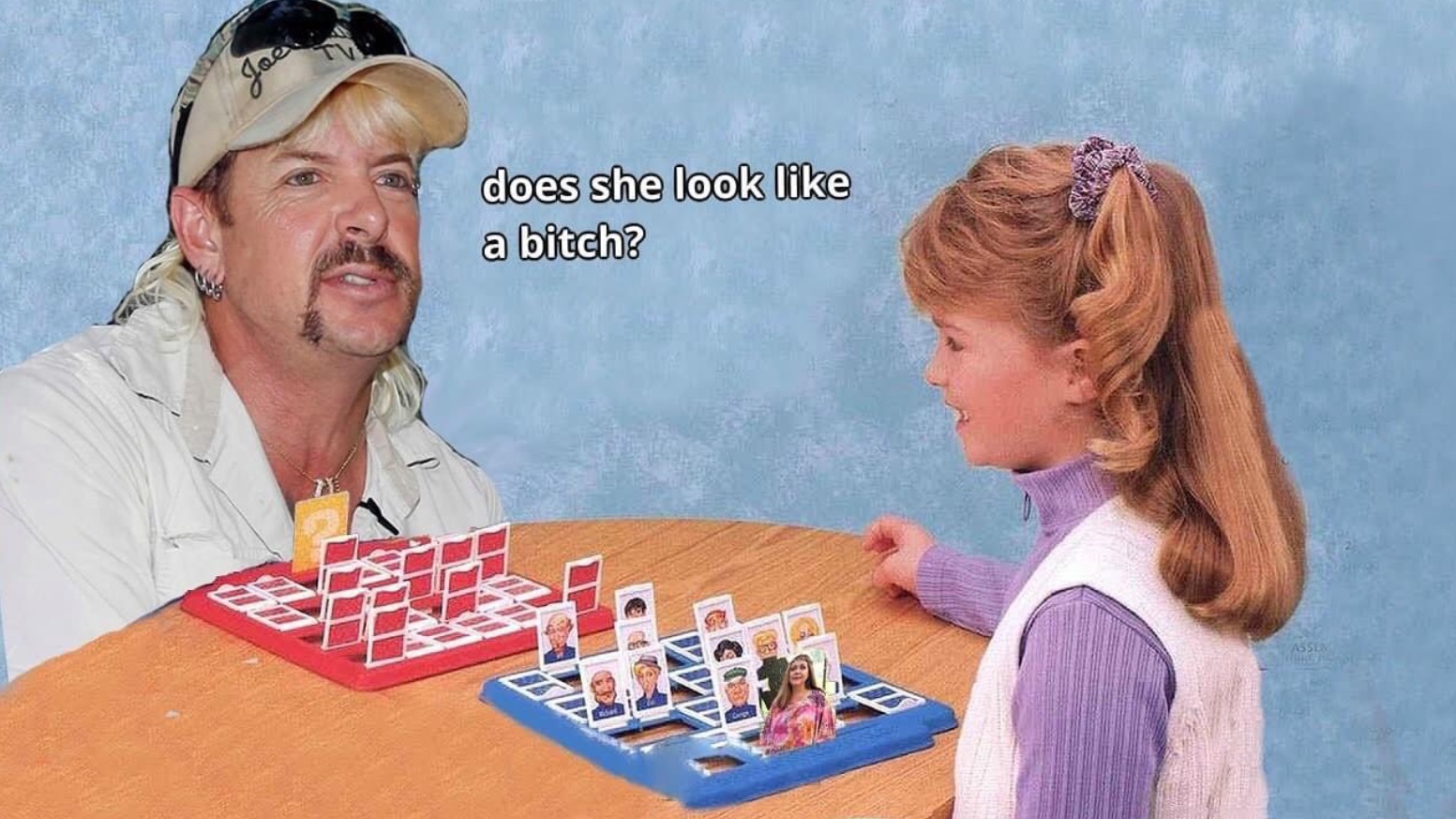 PHOTO Joe Exotic Does Carole Baskin Look Like A Bitch Card Game Meme