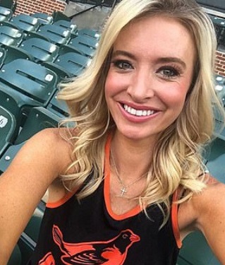 Kayleigh McEnany Looking Hot At Baltimore Orioles Game. 