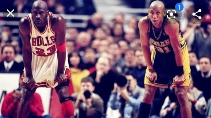PHOTO Reggie Miller Copying Michael Jordan Like Kobe Did
