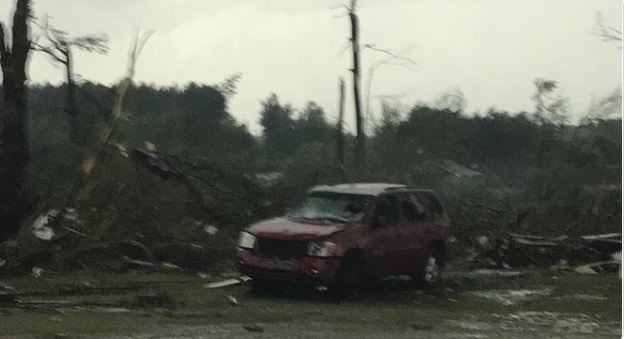 PHOTO Tornado Damage In Laurel Mississippi