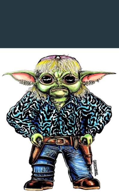 PHOTO What It Would Look like If Joe Exotic Reproduced With Baby Yoda