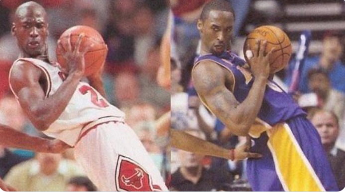 PHOTO Kobe Bryant Copying Michael Jordan's Moves